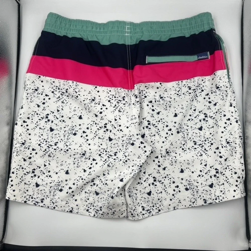 Chubbies Men's Medium Retro Colorblock Paint Splatter 7